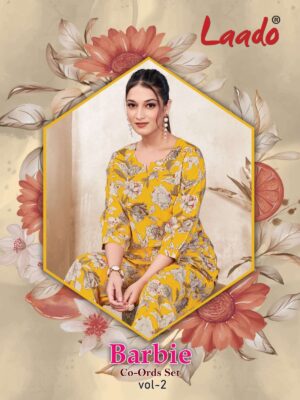 Laado Barbie Vol-2 series 2001-2010 Pure Cotton wholesale co-ord sets   laado barbie vol 2 series 2001 2010 pure cotton wholesale co ord sets 2025 05 16 19 44 55 <div class="border-box scn-detl">
                     <h1 id="cat-name">Laado Barbie Vol-2 series 2001-2010 Pure Cotton wholesale co-ord sets</h1>
                     <br>
                     <p></p>
                     <br>
                     <h3>Specification :</h3>
                     <div class="tab-pane active" id="tab_default_1">
                        <table class="products_details">
                           <tbody>
						   <tr>
								<td style="width: 32%;">Product Date:</td>
								<td>16-05-2025</td>
							</tr>
                             							<tr>
								<td style="width: 32%;">Name:</td>
								<td>Laado Barbie Vol-2 Series 2001-2010 Pure Cotton Wholesale Co-ord Sets</td>
							</tr>
																					<tr>
								<td style="width: 32%;">Cname:</td>
								<td>Barbie Vol-2</td>
							</tr>
														<tr>
								<td style="width: 32%;">Brand:</td>
								<td>Lado</td>
							</tr>

														<tr>
								<td style="width: 32%;">Total Design:</td>
								<td>10 Pcs</td>
							</tr>
							
														<tr>
								<td style="width: 32%;">Per Piece Rate:</td>
								<td>INR 415</td>
							</tr>
							
														<tr>
								<td style="width: 32%;">Full Catalog Rate:</td>
								<td style="font-family: 'Hind', sans-serif;">INR 4150								+ (5 % GST) + Shipping Charge
								</td>
							</tr>
							
														<tr>
								<td style="width: 32%;">Weight:</td>
								<td>10 Kg</td>
							</tr>
																					<tr>
								<td style="width: 32%;">Moq:</td>
								<td>Minimum 10 Pcs</td>
							</tr>
							
							
														<tr>
								<td style="width: 32%;">Type:</td>
								<td>Cotton Kurtis, Printed Kurtis, Kurti With Buttom</td>
							</tr>
							


														<tr>
								<td style="width: 32%;">Fabric:</td>
								<td>
									Pure Cotton								</td>
							</tr>
																																																	
							
							
														<tr>
								<td style="width: 32%;">Other Details:</td>
								<td><p>Catalog    Laado Barbie Vol-2 – Cord Set<br>
Pcs    10<br>
AVG. Price    415<br>
Full Price    4150<br>
Full Price With Gst    4357.5<br>
Size    Full Stitched, L (40), XL (42), 2XL (44), 3XL (46)<br>
Fabric    Cotton<br>
Initial Delivery    4 – 5 Working Days<br>
Availability    Ready to Ship<br>
Other Details    <br>
Top:- Pure Cotton Printed | Size :- L(40) / XL(42) / XXL(44) / 3XL(46)<br>
Bottom:- Pure Cotton Printed | Size :- L(40) / XL(42) / XXL(44) / 3XL(46)</p>
</td>
							</tr>
																					
                           </tbody>
                        </table>
                     </div>
                  </div>