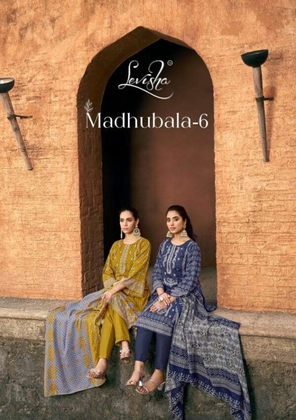 levisha - madhubala vol-6   levisha madhubala vol 6 6013 6020 series pakistani printed with self embroidered suits wholesaler su.jpeg