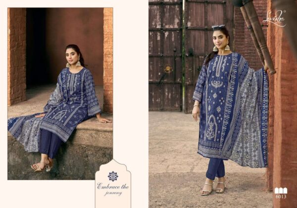 levisha - madhubala vol-6   levisha madhubala vol 6 6013 6020 series pakistani printed with self embroidered suits wholesaler surat 5 2025 05 28 12 07 35.jpg levisha madhubala vol-6 6013-6020 series pakistani printed with self embroidered suits wholesaler surat Catalogue Name : 28th May 2025 Name of Product : levisha - madhubala vol-6  No of Design : 8 Piece (MOQ : 1 Set) Product Rate Per Piece : ₹ 699 / Per Piece Product Full Catalogue Rate : ₹ 5592 (GST Extra) Full Catalogue Weight : 8 KG Product Type & Size: unstitched Product Details: 
					 Levisha® - Make in India

Launches its New Designer Suits 
               Madhubala-6

Fabric Details
Top Cemric Lawn Cotton pakistani Style Printed With Fancy Self Embroidery

Bottom: Cotton Dyed

Dupatta: Mal-Mal Cotton  Print With two Side Border Work Dup

RATE 699 + 
GST 5% 

Design 8

Delivery ready  Confirm now