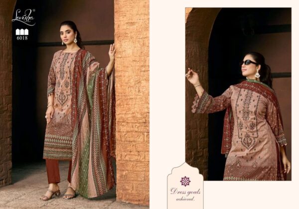 levisha - madhubala vol-6   levisha madhubala vol 6 6013 6020 series pakistani printed with self embroidered suits wholesaler surat 6 2025 05 28 12 07 35.jpg levisha madhubala vol-6 6013-6020 series pakistani printed with self embroidered suits wholesaler surat Catalogue Name : 28th May 2025 Name of Product : levisha - madhubala vol-6  No of Design : 8 Piece (MOQ : 1 Set) Product Rate Per Piece : ₹ 699 / Per Piece Product Full Catalogue Rate : ₹ 5592 (GST Extra) Full Catalogue Weight : 8 KG Product Type & Size: unstitched Product Details: 
					 Levisha® - Make in India

Launches its New Designer Suits 
               Madhubala-6

Fabric Details
Top Cemric Lawn Cotton pakistani Style Printed With Fancy Self Embroidery

Bottom: Cotton Dyed

Dupatta: Mal-Mal Cotton  Print With two Side Border Work Dup

RATE 699 + 
GST 5% 

Design 8

Delivery ready  Confirm now
