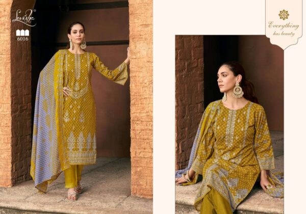 levisha - madhubala vol-6   levisha madhubala vol 6 6013 6020 series pakistani printed with self embroidered suits wholesaler surat 9 2025 05 28 12 07 36.jpg levisha madhubala vol-6 6013-6020 series pakistani printed with self embroidered suits wholesaler surat Catalogue Name : 28th May 2025 Name of Product : levisha - madhubala vol-6  No of Design : 8 Piece (MOQ : 1 Set) Product Rate Per Piece : ₹ 699 / Per Piece Product Full Catalogue Rate : ₹ 5592 (GST Extra) Full Catalogue Weight : 8 KG Product Type & Size: unstitched Product Details: 
					 Levisha® - Make in India

Launches its New Designer Suits 
               Madhubala-6

Fabric Details
Top Cemric Lawn Cotton pakistani Style Printed With Fancy Self Embroidery

Bottom: Cotton Dyed

Dupatta: Mal-Mal Cotton  Print With two Side Border Work Dup

RATE 699 + 
GST 5% 

Design 8

Delivery ready  Confirm now