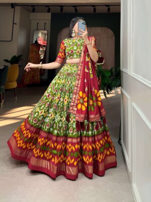 lnb - 1690   lnb 1690 tussar silk patola printed navratri special lehenga supplier surat 2025 05 28 11 55 07.jpg