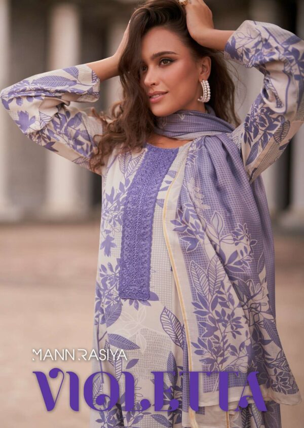 mannrasiya - violetta   mannrasiya violetta 11354 11355 series pure model muslin silk party where salwar kameez wholesale price surat india 0 2025 02 22 15 27 15.jpg mannrasiya violetta 11354-11355 series pure model muslin silk party where salwar kameez wholesale price surat india  Catalogue Name : 26th May 2025 Name of Product : mannrasiya - violetta  No of Design : 4 Piece (MOQ : 1 Set) Product Rate Per Piece : ₹ 1395 / Per Piece Product Full Catalogue Rate : ₹ 5580 (GST Extra) Full Catalogue Weight : 4 KG Product Type & Size: unstitched Product Details: 
					 MANNRASIYA


   Hello Dear customer
We are Launching A New Festive Collction 


              VIOLETTA

 
             Fabric Details 

Top Pure Modal Musline Silk Digital print With Fency Work

Bottom Pure Musline Solid

Dupatta: Pure Musline Digital Print

Designs: 4 PCS

PRICE :-395/- + GST

Book your order fast 