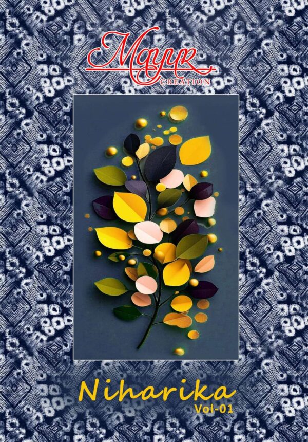 mayur creation - niharika vol-1   mayur creation niharika vol 1 1001 1010 series cotton summer wear salwar kameez supplier surat 2025.jpeg