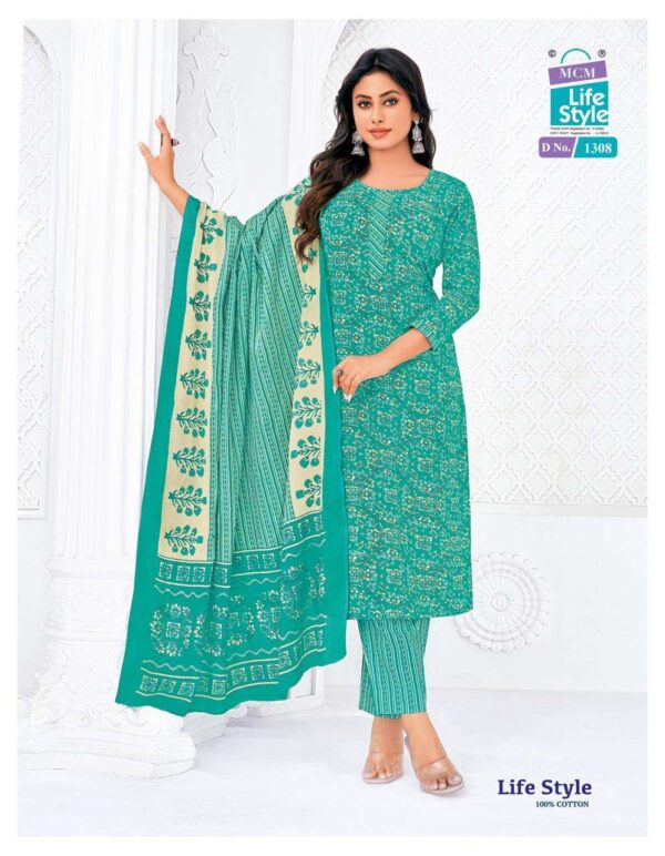 mcm lifestyle - lifestyle vol-13   mcm lifestyle lifestyle vol 13 readymade cotton summer wear salwar kameez online surat 11 2025 05 22 15 22 20.jpg mcm lifestyle lifestyle vol-13 readymade cotton summer wear salwar kameez online surat Catalogue Name : 22nd May 2025 Name of Product : mcm lifestyle - lifestyle vol-13  No of Design : 12 Piece (MOQ : 1 Set) Product Rate Per Piece : ₹ 540 / Per Piece Product Full Catalogue Rate : ₹ 6480 (GST Extra) Full Catalogue Weight : 8 KG Product Type & Size: XS | XL XXL | M | L | XL | XXL | XXXL Product Details: 
					 Dear Esteemed Customer,

 Unveiling our latest Catalogue...

    Life Style Vol-13

 Highlights of the New Collection:
 Designs: 12 (1 Set)
 Packing: Bag Pack

 Updated Prices:
 Mill Pack: ₹ 540 /- (L, XL, XXL)
 M-Size: ₹ 530/-
 3XL Size: ₹ 550/-
 4XL Size: ₹ 560 /-
 5XL Size: ₹ 570 /-

 Dispatch in 3 to 5 days 
  Booking now open!
 Secure your orders and refresh your summer collection today! 

 Warm Regards,
MCM Life Style