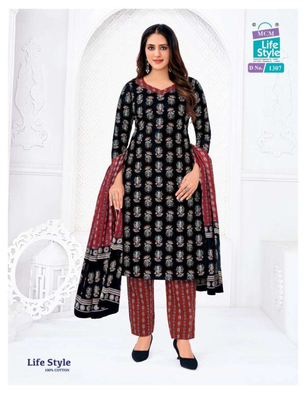 mcm lifestyle - lifestyle vol-13   mcm lifestyle lifestyle vol 13 readymade cotton summer wear salwar kameez online surat 2 2025 05 22 15 22 20.jpg mcm lifestyle lifestyle vol-13 readymade cotton summer wear salwar kameez online surat Catalogue Name : 22nd May 2025 Name of Product : mcm lifestyle - lifestyle vol-13  No of Design : 12 Piece (MOQ : 1 Set) Product Rate Per Piece : ₹ 540 / Per Piece Product Full Catalogue Rate : ₹ 6480 (GST Extra) Full Catalogue Weight : 8 KG Product Type & Size: XS | XL XXL | M | L | XL | XXL | XXXL Product Details: 
					 Dear Esteemed Customer,

 Unveiling our latest Catalogue...

    Life Style Vol-13

 Highlights of the New Collection:
 Designs: 12 (1 Set)
 Packing: Bag Pack

 Updated Prices:
 Mill Pack: ₹ 540 /- (L, XL, XXL)
 M-Size: ₹ 530/-
 3XL Size: ₹ 550/-
 4XL Size: ₹ 560 /-
 5XL Size: ₹ 570 /-

 Dispatch in 3 to 5 days 
  Booking now open!
 Secure your orders and refresh your summer collection today! 

 Warm Regards,
MCM Life Style