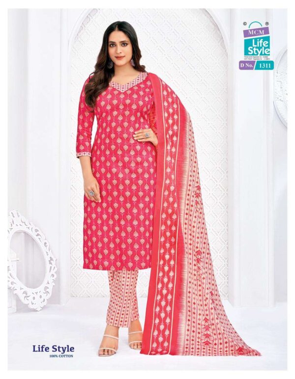 mcm lifestyle - lifestyle vol-13   mcm lifestyle lifestyle vol 13 readymade cotton summer wear salwar kameez online surat 8 2025 05 22 15 22 20.jpg mcm lifestyle lifestyle vol-13 readymade cotton summer wear salwar kameez online surat Catalogue Name : 22nd May 2025 Name of Product : mcm lifestyle - lifestyle vol-13  No of Design : 12 Piece (MOQ : 1 Set) Product Rate Per Piece : ₹ 540 / Per Piece Product Full Catalogue Rate : ₹ 6480 (GST Extra) Full Catalogue Weight : 8 KG Product Type & Size: XS | XL XXL | M | L | XL | XXL | XXXL Product Details: 
					 Dear Esteemed Customer,

 Unveiling our latest Catalogue...

    Life Style Vol-13

 Highlights of the New Collection:
 Designs: 12 (1 Set)
 Packing: Bag Pack

 Updated Prices:
 Mill Pack: ₹ 540 /- (L, XL, XXL)
 M-Size: ₹ 530/-
 3XL Size: ₹ 550/-
 4XL Size: ₹ 560 /-
 5XL Size: ₹ 570 /-

 Dispatch in 3 to 5 days 
  Booking now open!
 Secure your orders and refresh your summer collection today! 

 Warm Regards,
MCM Life Style