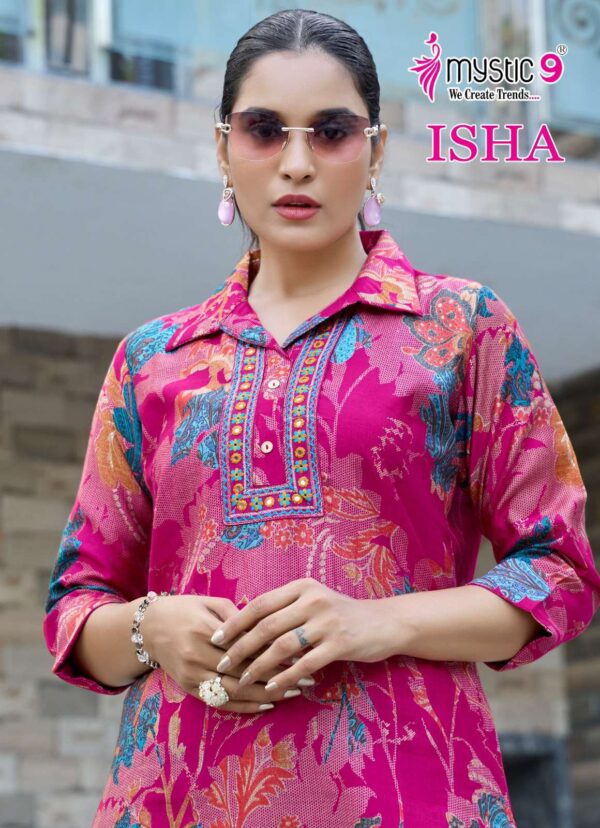 mystic 9 - isha vol-1   mystic9 isha vol 1 1001 1008 series summer wear readymade cord set collection wholesale surat 2025 0.jpeg