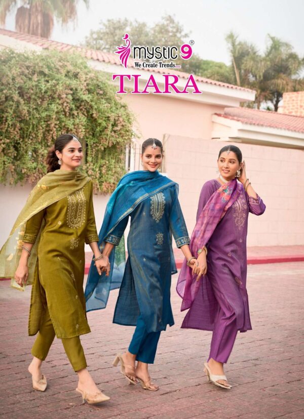 mystic 9 - tiara vol-1   mystic9 tiara vol 1 fancy embroidered casual wear readymade salwar kameez supplier surat 2025 05 31.jpeg