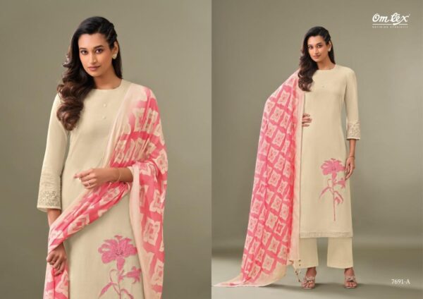 omtex estiva series 7691 lawn cotton wholesale suit  omtex estiva series 7691 lawn cotton wholesale suit, omtex estiva series 7691 lawn cotton wholesale suit surat, omtex estiva series 7691 lawn cotton wholesale suit new latest catalog, omtex estiva series 7691 lawn cotton wholesale suit wholesale surat, omtex estiva series 7691 lawn cotton wholesale suit single, omtex estiva series 7691 lawn cotton wholesale suit catalog price, omtex estiva series 7691 lawn cotton wholesale suit salwar suit, omtex estiva series 7691 lawn cotton wholesale suit dresses, omtex estiva series 7691 lawn cotton wholesale suit indian salwar suit, omtex estiva series 7691 lawn cotton wholesale suit dress material omtex estiva series 7691 lawn cotton wholesale suit 3 2025 05 02 16 46 24 
                     omtex estiva series 7691 lawn cotton wholesale suit
                     
                     
                     
                     Specification :
                     
                        
                           
						   
								Product Date:
								02-05-2025
							
                             							
								Name:
								Omtex Estiva Series 7691 Lawn Cotton Wholesale Suit
							
																					
								Cname:
								Estiva
							
														
								Brand:
								Om Tex
							
							
														
								Total Design:
								4 Pcs
							
														
														
								Per Piece Rate:
								INR 1695
							
														
														
								Full Catalog Rate:
								INR 6780								+ (5 % GST) + Shipping Charge
								
							
														
														
								Weight:
								4 Kg
							
																					
								Moq:
								Minimum 4 Pcs
							
														
														
														
								Type:
								Pakistani Salwar Kameez, Printed Salwar Kameez
							
														
							
							
														
								Fabric:
								
									Lawn Cotton								
							
																																																								
														
														
														
								Other Details:
								
	
		
			
			OMTEX
			Presents
			-
			ESTIVA

			~ TOP ~
			PREMIUM LAWN COTTON EMBROIDERY WITH
			HAND WORK
			~ BOTTOM ~
			PREMIUM LAWN COTTON
			~ DUPATTA ~
			PINE SILK DIGITAL PRINT

			RATE:
			1695/-