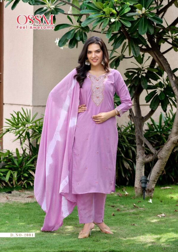 ossm - mantra vol-2   ossm mantra vol 2 2001 2006 series pure cotton embroidered readymade kurti supplier surat 2 2025 05 28 12 38 50.jpg ossm mantra vol-2 2001-2006 series pure cotton embroidered readymade kurti supplier surat Catalogue Name : 28th May 2025 Name of Product : ossm - mantra vol-2  No of Design : 6 Piece (MOQ : 1 Set) Product Rate Per Piece : ₹ 905 / Per Piece Product Full Catalogue Rate : ₹ 5430 (GST Extra) Full Catalogue Weight : 6 KG Product Type & Size: XS | M | L | XL | XXL | XXXL Product Details: 
					 OSSM
Launching New Catalouge

Catalouge :  MANTRA Vol 02

PURE COTTON 3PC SET

Fabric in Top : Pure Cotton 60*60 with Cotton astar
Spec. : Heavy Cotton Embroidery and with pocket
Fabric in Bottom : Pure Cotton
Fabric in Dupatta : Cotton Mal

Sleeves type : 3/4th
No.of Designs : 6
Size : M38, L40, XL42, XXL44, 3XL46, 4XL
Length : 44

Rate : 905+ GST 5%


FEELING AWESOME
THANK YOU