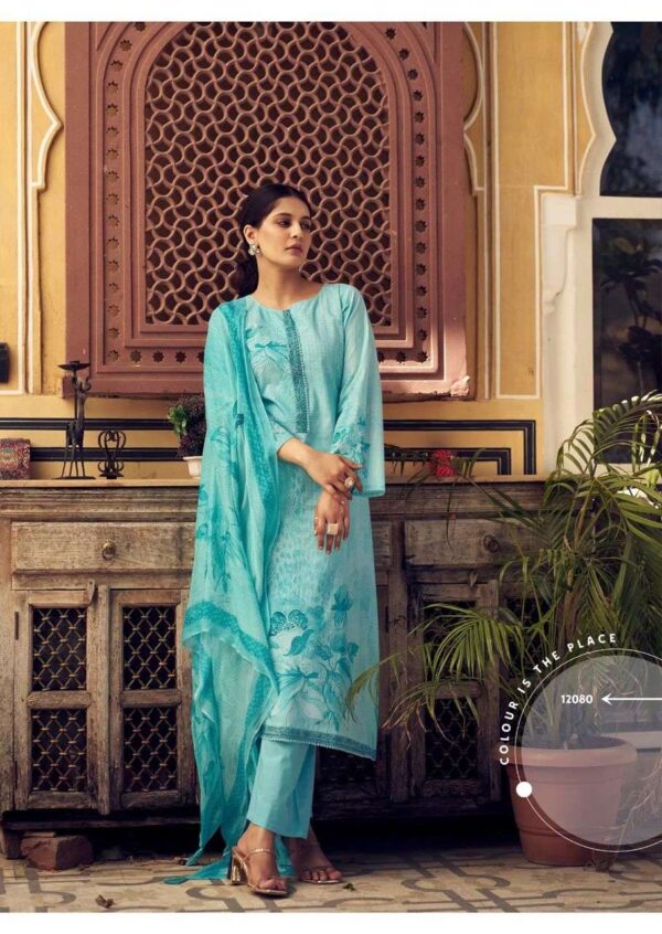 prm trendz - alika   prm trendz alika 12075 12080 series cotton with fancy work ready to unstitched salwar kameez wholesale surat 2 2025 04 09 15 34 26.jpg prm trendz alika 12075-12080 series cotton with fancy work  ready to unstitched salwar kameez wholesale surat Catalogue Name : 23rd May 2025 Name of Product : prm trendz - alika  No of Design : 6 Piece (MOQ : 1 Set) Product Rate Per Piece : ₹ 1199 / Per Piece Product Full Catalogue Rate : ₹ 7194 (GST Extra) Full Catalogue Weight : 6 KG Product Type & Size: unstitched Product Details: 
					 
PRM TRENDZ

            Hello Dear customer
We are Launching A New catlog 

                 ALIKA
         

 
              Fabric Details
     
Top PURE LAWN COTTON WITH FENCY WORK WITH DIGITAL PRINT

Bottom PURE COTTON SOLID

Dupatta PURE BEMBER CHIFFON WITH DIGITAL PRINT

Designs 6  PCS 

Rate1199/- 
Book your order fast 