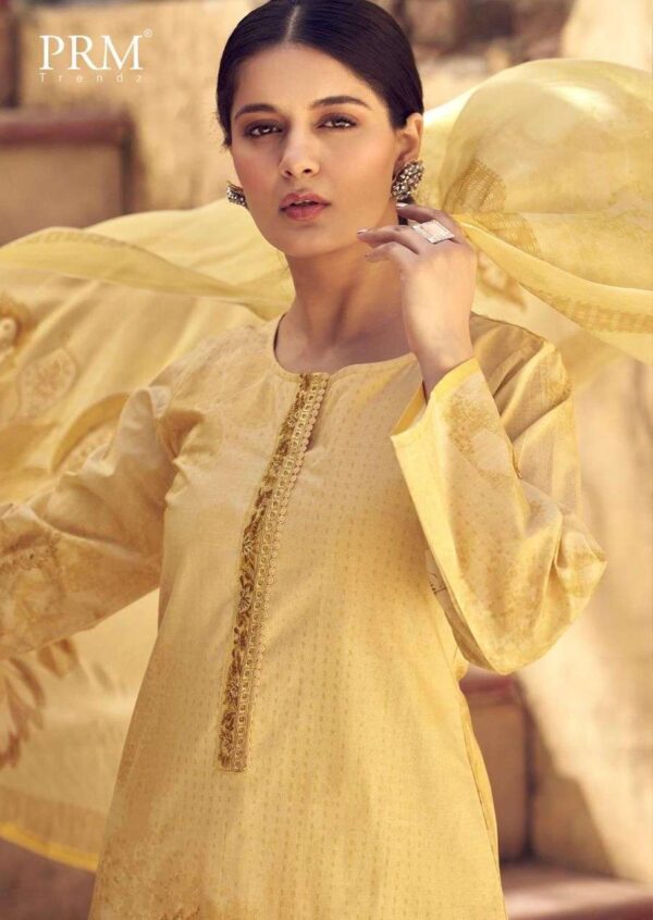 prm trendz - alika   prm trendz alika 12075 12080 series cotton with fancy work ready to unstitched salwar kameez wholesale surat 9 2025 04 09 15 34 26.jpg prm trendz alika 12075-12080 series cotton with fancy work  ready to unstitched salwar kameez wholesale surat Catalogue Name : 23rd May 2025 Name of Product : prm trendz - alika  No of Design : 6 Piece (MOQ : 1 Set) Product Rate Per Piece : ₹ 1199 / Per Piece Product Full Catalogue Rate : ₹ 7194 (GST Extra) Full Catalogue Weight : 6 KG Product Type & Size: unstitched Product Details: 
					 
PRM TRENDZ

            Hello Dear customer
We are Launching A New catlog 

                 ALIKA
         

 
              Fabric Details
     
Top PURE LAWN COTTON WITH FENCY WORK WITH DIGITAL PRINT

Bottom PURE COTTON SOLID

Dupatta PURE BEMBER CHIFFON WITH DIGITAL PRINT

Designs 6  PCS 

Rate1199/- 
Book your order fast 