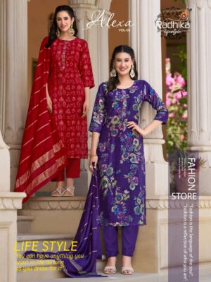 radhika lifestyle - alexa vol-3   radhika lifestyle alexa vol 3 3001 3006 series exclusive handwork latest designer readymade kurti wh.jpeg