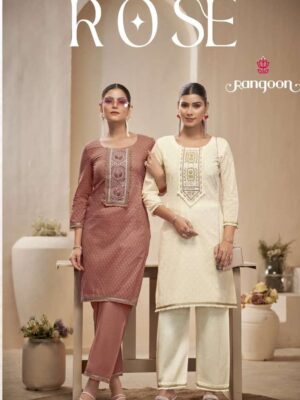 rangoon - rose   rangoon rose 8001 8006 series fancy worked designer party wear readymade cord set buy wholesale sura.jpeg