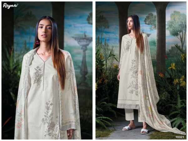 reyna aura series 10320-10323 SUPERIOR COTTON wholesale suit  reyna aura series 10320-10323 SUPERIOR COTTON wholesale suit, reyna aura series 10320-10323 SUPERIOR COTTON wholesale suit surat, reyna aura series 10320-10323 SUPERIOR COTTON wholesale suit new latest catalog, reyna aura series 10320-10323 SUPERIOR COTTON wholesale suit wholesale surat, reyna aura series 10320-10323 SUPERIOR COTTON wholesale suit single, reyna aura series 10320-10323 SUPERIOR COTTON wholesale suit catalog price, reyna aura series 10320-10323 SUPERIOR COTTON wholesale suit salwar suit, reyna aura series 10320-10323 SUPERIOR COTTON wholesale suit dresses, reyna aura series 10320-10323 SUPERIOR COTTON wholesale suit indian salwar suit, reyna aura series 10320-10323 SUPERIOR COTTON wholesale suit dress material reyna aura series 10320 10323 superior cotton wholesale suit 3 2025 04 30 15 54 23 
                     reyna aura series 10320-10323 SUPERIOR COTTON wholesale suit
                     
                     
                     
                     Specification :
                     
                        
                           
						   
								Product Date:
								30-04-2025
							
                             							
								Name:
								Reyna Aura Series 10320-10323 Superior Cotton Wholesale Suit
							
																					
								Cname:
								Aura
							
														
								Brand:
								
							
							
														
								Total Design:
								4 Pcs
							
														
														
								Per Piece Rate:
								INR 1495
							
														
														
								Full Catalog Rate:
								INR 5980								+ (5 % GST) + Shipping Charge
								
							
														
														
								Weight:
								4 Kg
							
																					
								Moq:
								Minimum 4 Pcs
							
														
														
														
								Type:
								Cotton Ladies Suits, Pakistani Salwar Kameez, Printed Salwar Kameez
							
														
							
							
														
								Fabric:
								
									Cotton								
							
																																																								
														
														
														
								Other Details:
								
	
		
			
			REYNA
			Presents
			-
			AURA

			TOP
			SUPERIOR COTTON PRINT WITH HEAVY EMBROIDERY ALL OVER AND BORRER
			EMBROIDERY WITH SCALLOP ON DAMAN AND
			SLEEVES

			BOTTOM
			SUPERIOR COTTON SOLID WITH PRINT ANKLE PATTA

			DUPATTA
			PURE MUSLIN DIGITAL PRINT WITH TASSELS
			ON ALL SIDES

			RATE:
			1495/-