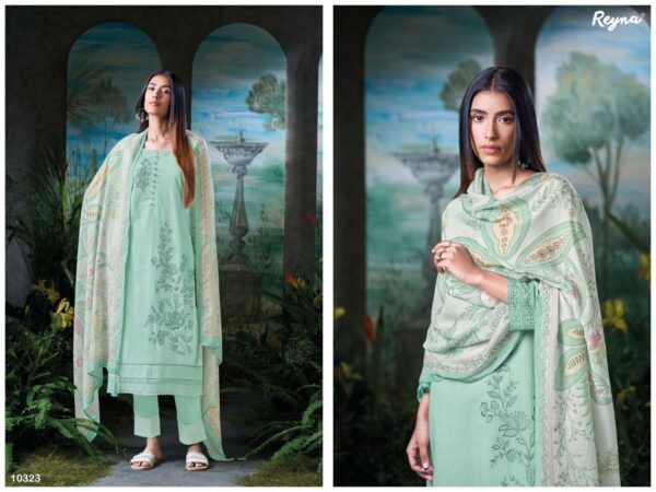 reyna aura series 10320-10323 SUPERIOR COTTON wholesale suit  reyna aura series 10320-10323 SUPERIOR COTTON wholesale suit, reyna aura series 10320-10323 SUPERIOR COTTON wholesale suit surat, reyna aura series 10320-10323 SUPERIOR COTTON wholesale suit new latest catalog, reyna aura series 10320-10323 SUPERIOR COTTON wholesale suit wholesale surat, reyna aura series 10320-10323 SUPERIOR COTTON wholesale suit single, reyna aura series 10320-10323 SUPERIOR COTTON wholesale suit catalog price, reyna aura series 10320-10323 SUPERIOR COTTON wholesale suit salwar suit, reyna aura series 10320-10323 SUPERIOR COTTON wholesale suit dresses, reyna aura series 10320-10323 SUPERIOR COTTON wholesale suit indian salwar suit, reyna aura series 10320-10323 SUPERIOR COTTON wholesale suit dress material reyna aura series 10320 10323 superior cotton wholesale suit 5 2025 04 30 15 54 23 
                     reyna aura series 10320-10323 SUPERIOR COTTON wholesale suit
                     
                     
                     
                     Specification :
                     
                        
                           
						   
								Product Date:
								30-04-2025
							
                             							
								Name:
								Reyna Aura Series 10320-10323 Superior Cotton Wholesale Suit
							
																					
								Cname:
								Aura
							
														
								Brand:
								
							
							
														
								Total Design:
								4 Pcs
							
														
														
								Per Piece Rate:
								INR 1495
							
														
														
								Full Catalog Rate:
								INR 5980								+ (5 % GST) + Shipping Charge
								
							
														
														
								Weight:
								4 Kg
							
																					
								Moq:
								Minimum 4 Pcs
							
														
														
														
								Type:
								Cotton Ladies Suits, Pakistani Salwar Kameez, Printed Salwar Kameez
							
														
							
							
														
								Fabric:
								
									Cotton								
							
																																																								
														
														
														
								Other Details:
								
	
		
			
			REYNA
			Presents
			-
			AURA

			TOP
			SUPERIOR COTTON PRINT WITH HEAVY EMBROIDERY ALL OVER AND BORRER
			EMBROIDERY WITH SCALLOP ON DAMAN AND
			SLEEVES

			BOTTOM
			SUPERIOR COTTON SOLID WITH PRINT ANKLE PATTA

			DUPATTA
			PURE MUSLIN DIGITAL PRINT WITH TASSELS
			ON ALL SIDES

			RATE:
			1495/-