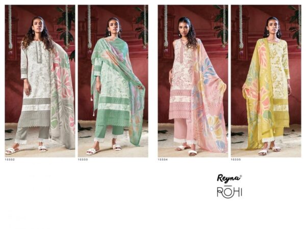 reyna rohi series 10332-10335 cotton block print wholesale suit  reyna rohi series 10332-10335 cotton block print wholesale suit , reyna rohi series 10332-10335 cotton block print wholesale suit  surat, reyna rohi series 10332-10335 cotton block print wholesale suit  new latest catalog, reyna rohi series 10332-10335 cotton block print wholesale suit  wholesale surat, reyna rohi series 10332-10335 cotton block print wholesale suit  single, reyna rohi series 10332-10335 cotton block print wholesale suit  catalog price, reyna rohi series 10332-10335 cotton block print wholesale suit  salwar suit, reyna rohi series 10332-10335 cotton block print wholesale suit  dresses, reyna rohi series 10332-10335 cotton block print wholesale suit  indian salwar suit, reyna rohi series 10332-10335 cotton block print wholesale suit  dress material reyna rohi series 10332 10335 cotton block print wholesale suit 3 2025 05 02 23 17 12 
                     reyna rohi series 10332-10335 cotton block print wholesale suit 
                     
                     
                     
                     Specification :
                     
                        
                           
						   
								Product Date:
								02-05-2025
							
                             							
								Name:
								Reyna Rohi Series 10332-10335 Cotton Block Print Wholesale Suit 
							
																					
								Cname:
								Rohi
							
														
								Brand:
								
							
							
														
								Total Design:
								4 Pcs
							
														
														
								Per Piece Rate:
								INR 1495
							
														
														
								Full Catalog Rate:
								INR 5980								+ (5 % GST) + Shipping Charge
								
							
														
														
								Weight:
								4 Kg
							
																					
								Moq:
								Minimum 4 Pcs
							
														
														
														
								Type:
								Printed Salwar Kameez
							
														
							
							
														
								Fabric:
								
									Cotton								
							
																																																								
														
														
														
								Other Details:
								REYNA
Presents
-
ROHI

TOP
SUPERIOR COTTON BLOCK PRINT WITH FANCY
LACE ON NECK AND ORGANZA BORRER
EMBROIDERY WITH SCALLOP ON DAMAN
AND SLEEVES

ВОТТOM
SUPERIOR COTTON SOLID WITH GPO LACE 

DUPATTA
PURE MUSLIN DIGITAL PRINT WITH TASSELS ON
ALL SIDES

RATE:
1495/-