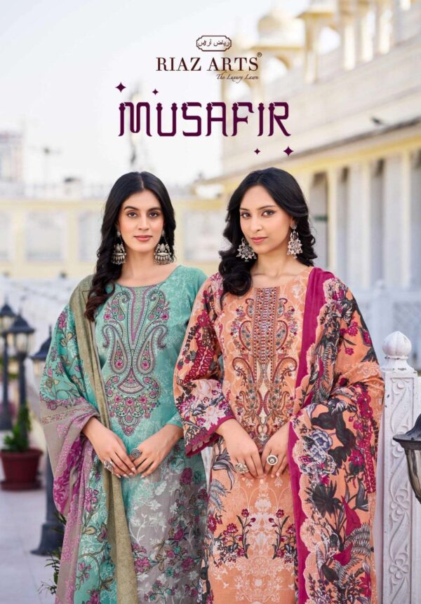 riaz arts - musafir vol-26   riaz arts musafir vol 26 1001 1008 series digital print with pakistani embroidered suits supplier su.jpeg