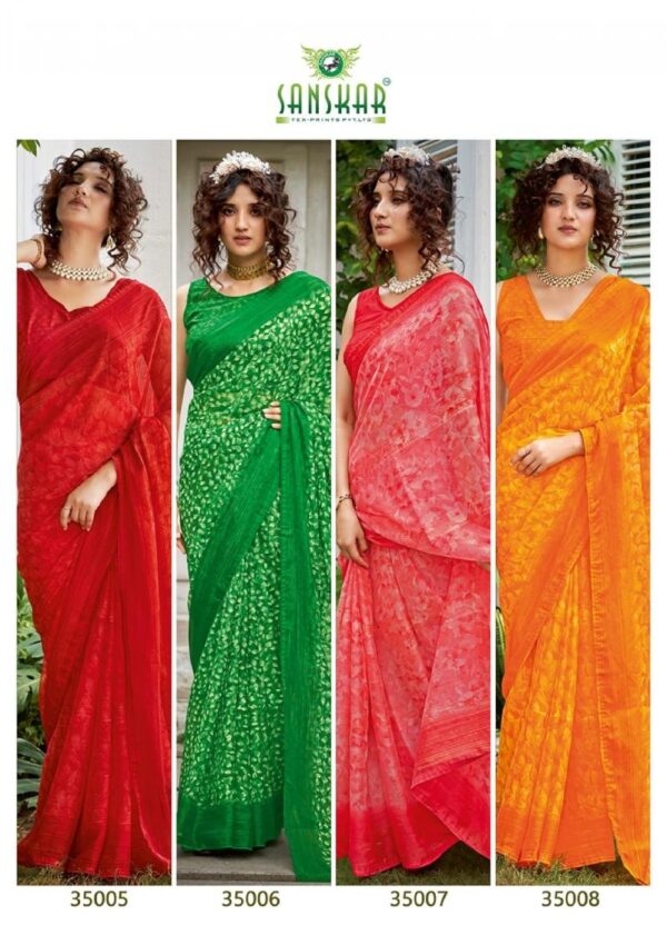 sanskar tex prints nyura series 35001-35008 simmer wholesale saree  sanskar tex prints nyura series 35001-35008 simmer wholesale saree, sanskar tex prints nyura series 35001-35008 simmer wholesale saree surat, sanskar tex prints nyura series 35001-35008 simmer wholesale saree new latest catalog, sanskar tex prints nyura series 35001-35008 simmer wholesale saree wholesale surat, sanskar tex prints nyura series 35001-35008 simmer wholesale saree single, sanskar tex prints nyura series 35001-35008 simmer wholesale saree catalog price, sanskar tex prints nyura series 35001-35008 simmer wholesale saree salwar suit, sanskar tex prints nyura series 35001-35008 simmer wholesale saree dresses, sanskar tex prints nyura series 35001-35008 simmer wholesale saree indian salwar suit, sanskar tex prints nyura series 35001-35008 simmer wholesale saree dress material sanskar tex prints nyura series 35001 35008 simmer wholesale saree 1 2025 05 02 12 45 15 
                     sanskar tex prints nyura series 35001-35008 simmer wholesale saree
                     
                     
                     
                     Specification :
                     
                        
                           
						   
								Product Date:
								02-05-2025
							
                             							
								Name:
								Sanskar Tex Prints Nyura Series 35001-35008 Simmer Wholesale Saree
							
																					
								Cname:
								Nyura 
							
														
								Brand:
								Sanskar
							
							
														
								Total Design:
								8 Pcs
							
														
														
								Per Piece Rate:
								INR 0
							
														
														
								Full Catalog Rate:
								INR 0								+ (5 % GST) + Shipping Charge
								
							
														
														
								Weight:
								8 Kg
							
																					
								Moq:
								Minimum 8 Pcs
							
														
														
														
								Type:
								Printed Sarees
							
														
							
							
														
								Fabric:
								
									Simmer Print 								
							
																																																								
														
														
														
								Other Details:
								Brand    Sanskar Tex Prints
Catalog    NYURA
Pcs    8
Price    
Login to See Price
Size    Unstitched ( Request for stitching  )
Fabric    SIMMER
Initial Delivery    03/05/2025
Availability    On Booking
Other Details    
Login to See Other Details