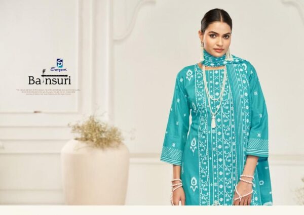 sargam bansuri series 2658 cotton wholesale suit  sargam bansuri series 2658 cotton wholesale suit , sargam bansuri series 2658 cotton wholesale suit  surat, sargam bansuri series 2658 cotton wholesale suit  new latest catalog, sargam bansuri series 2658 cotton wholesale suit  wholesale surat, sargam bansuri series 2658 cotton wholesale suit  single, sargam bansuri series 2658 cotton wholesale suit  catalog price, sargam bansuri series 2658 cotton wholesale suit  salwar suit, sargam bansuri series 2658 cotton wholesale suit  dresses, sargam bansuri series 2658 cotton wholesale suit  indian salwar suit, sargam bansuri series 2658 cotton wholesale suit  dress material sargam bansuri series 2658 cotton wholesale suit 5 2025 05 02 12 31 13 
                     sargam bansuri series 2658 cotton wholesale suit 
                     
                     
                     
                     Specification :
                     
                        
                           
						   
								Product Date:
								02-05-2025
							
                             							
								Name:
								Sargam Bansuri Series 2658 Cotton Wholesale Suit 
							
																					
								Cname:
								Bansuri 
							
														
								Brand:
								Sargam Prints
							
							
														
								Total Design:
								4 Pcs
							
														
														
								Per Piece Rate:
								INR 999
							
														
														
								Full Catalog Rate:
								INR 3996								+ (5 % GST) + Shipping Charge
								
							
														
														
								Weight:
								4 Kg
							
																					
								Moq:
								Minimum 4 Pcs
							
														
														
														
								Type:
								Cotton Ladies Suits, Printed Salwar Kameez
							
														
							
							
														
								Fabric:
								
									Cotton								
							
																																																								
														
														
														
								Other Details:
								🥇🥇🥇SARGAM  🥇🥇🥇
  
 A PREMIUM  SUMMER COLLETION OF SUITS.
                      
           🔵* BANSURI *🔵
                      

            🥇 Fabrics details🥇

👗*Top:- Pure Cotton Block Prints With Lazer Cut Embroidery Daman


🇮🇳*Dupatta: - Pure Mal Mal Coton Block Prints With Lace


👖*Bottom: - Cotton Solid Dyed


💰*Price:- ₹999/-Ex

📦Designes:- 4 Pcs