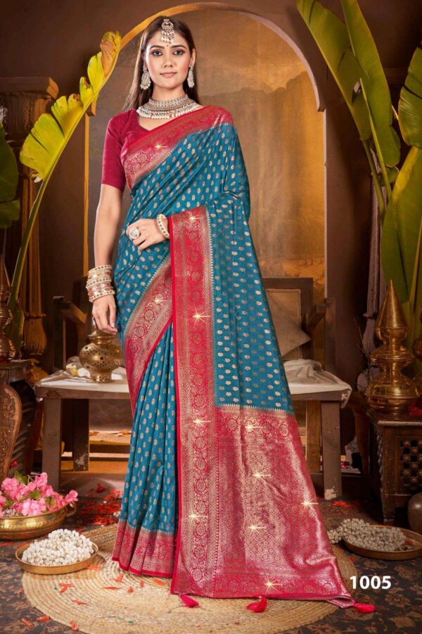 Saroj Gulaab Silk swarovski vol.5 series 1001-1006 soft silk wholesale saree  Saroj Gulaab Silk swarovski vol.5 series 1001-1006 soft silk wholesale saree, Saroj Gulaab Silk swarovski vol.5 series 1001-1006 soft silk wholesale saree surat, Saroj Gulaab Silk swarovski vol.5 series 1001-1006 soft silk wholesale saree new latest catalog, Saroj Gulaab Silk swarovski vol.5 series 1001-1006 soft silk wholesale saree wholesale surat, Saroj Gulaab Silk swarovski vol.5 series 1001-1006 soft silk wholesale saree single, Saroj Gulaab Silk swarovski vol.5 series 1001-1006 soft silk wholesale saree catalog price, Saroj Gulaab Silk swarovski vol.5 series 1001-1006 soft silk wholesale saree salwar suit, Saroj Gulaab Silk swarovski vol.5 series 1001-1006 soft silk wholesale saree dresses, Saroj Gulaab Silk swarovski vol.5 series 1001-1006 soft silk wholesale saree indian salwar suit, Saroj Gulaab Silk swarovski vol.5 series 1001-1006 soft silk wholesale saree dress material saroj gulaab silk swarovski vol 5 series 1001 1006 soft silk wholesale saree 6 2025 05 12 09 36 37 
                     Saroj Gulaab Silk swarovski vol.5 series 1001-1006 soft silk wholesale saree
                     
                     
                     
                     Specification :
                     
                        
                           
						   
								Product Date:
								12-05-2025
							
                             							
								Name:
								Saroj Gulaab Silk Swarovski Vol.5 Series 1001-1006 Soft Silk Wholesale Saree
							
																					
								Cname:
								Gulaab Silk Swarovski Vol.5 
							
														
								Brand:
								Saroj Textile
							
							
														
								Total Design:
								6 Pcs
							
														
														
								Per Piece Rate:
								INR 1115
							
														
														
								Full Catalog Rate:
								INR 6690								+ (5 % GST) + Shipping Charge
								
							
														
														
								Weight:
								6 Kg
							
																					
								Moq:
								Minimum 6 Pcs
							
														
														
														
								Type:
								Silk Saree
							
														
							
							
														
								Fabric:
								
									Soft Silk								
							
																																																								
														
														
														
								Other Details:
								Gulaab Silk Swaroski vol.5

Soft Silk Contrast Rich Pallu With Heavy Swaroski Work

Rate-₹1115/- 