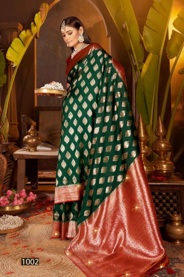 Saroj Gulaab Silk swarovski vol.6 series 1001-1006 soft silk wholesale saree  Saroj Gulaab Silk swarovski vol.6 series 1001-1006 soft silk wholesale saree, Saroj Gulaab Silk swarovski vol.6 series 1001-1006 soft silk wholesale saree surat, Saroj Gulaab Silk swarovski vol.6 series 1001-1006 soft silk wholesale saree new latest catalog, Saroj Gulaab Silk swarovski vol.6 series 1001-1006 soft silk wholesale saree wholesale surat, Saroj Gulaab Silk swarovski vol.6 series 1001-1006 soft silk wholesale saree single, Saroj Gulaab Silk swarovski vol.6 series 1001-1006 soft silk wholesale saree catalog price, Saroj Gulaab Silk swarovski vol.6 series 1001-1006 soft silk wholesale saree salwar suit, Saroj Gulaab Silk swarovski vol.6 series 1001-1006 soft silk wholesale saree dresses, Saroj Gulaab Silk swarovski vol.6 series 1001-1006 soft silk wholesale saree indian salwar suit, Saroj Gulaab Silk swarovski vol.6 series 1001-1006 soft silk wholesale saree dress material saroj gulaab silk swarovski vol 6 series 1001 1006 soft silk wholesale saree 2 2025 05 12 09 38 32 
                     Saroj Gulaab Silk swarovski vol.6 series 1001-1006 soft silk wholesale saree
                     
                     
                     
                     Specification :
                     
                        
                           
						   
								Product Date:
								12-05-2025
							
                             							
								Name:
								Saroj Gulaab Silk Swarovski Vol.6 Series 1001-1006 Soft Silk Wholesale Saree
							
																					
								Cname:
								Gulaab Silk Swarovski Vol.6 
							
														
								Brand:
								Saroj Textile
							
							
														
								Total Design:
								6 Pcs
							
														
														
								Per Piece Rate:
								INR 1115
							
														
														
								Full Catalog Rate:
								INR 6690								+ (5 % GST) + Shipping Charge
								
							
														
														
								Weight:
								6 Kg
							
																					
								Moq:
								Minimum 6 Pcs
							
														
														
														
								Type:
								Silk Saree
							
														
							
							
														
								Fabric:
								
									Soft Silk								
							
																																																								
														
														
														
								Other Details:
								Gulaab Silk Swaroski vol.6

Soft Silk Contrast Rich Pallu With Heavy Swaroski Work

Rate-₹1115/- 