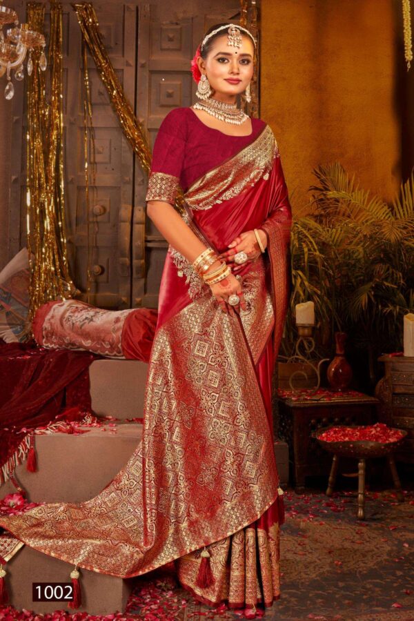 Saroj Rajvaibhav satin sarovski vol.1 series 1001-1004 satin silk wholesale saree  Saroj Rajvaibhav satin sarovski vol.1 series 1001-1004 satin silk wholesale saree, Saroj Rajvaibhav satin sarovski vol.1 series 1001-1004 satin silk wholesale saree surat, Saroj Rajvaibhav satin sarovski vol.1 series 1001-1004 satin silk wholesale saree new latest catalog, Saroj Rajvaibhav satin sarovski vol.1 series 1001-1004 satin silk wholesale saree wholesale surat, Saroj Rajvaibhav satin sarovski vol.1 series 1001-1004 satin silk wholesale saree single, Saroj Rajvaibhav satin sarovski vol.1 series 1001-1004 satin silk wholesale saree catalog price, Saroj Rajvaibhav satin sarovski vol.1 series 1001-1004 satin silk wholesale saree salwar suit, Saroj Rajvaibhav satin sarovski vol.1 series 1001-1004 satin silk wholesale saree dresses, Saroj Rajvaibhav satin sarovski vol.1 series 1001-1004 satin silk wholesale saree indian salwar suit, Saroj Rajvaibhav satin sarovski vol.1 series 1001-1004 satin silk wholesale saree dress material saroj rajvaibhav satin sarovski vol 1 series 1001 1004 satin silk wholesale saree 3 2025 05 03 19 57 43 
                     Saroj Rajvaibhav satin sarovski vol.1 series 1001-1004 satin silk wholesale saree
                     
                     
                     
                     Specification :
                     
                        
                           
						   
								Product Date:
								03-05-2025
							
                             							
								Name:
								Saroj Rajvaibhav Satin Sarovski Vol.1 Series 1001-1004 Satin Silk Wholesale Saree
							
																					
								Cname:
								 Rajvaibhav Satin Sarovski Vol.1
							
														
								Brand:
								Saroj Textile
							
							
														
								Total Design:
								4 Pcs
							
														
														
								Per Piece Rate:
								INR 1475
							
														
														
								Full Catalog Rate:
								INR 5900								+ (5 % GST) + Shipping Charge
								
							
														
														
								Weight:
								4 Kg
							
																					
								Moq:
								Minimum 4 Pcs
							
														
														
														
								Type:
								Silk Saree
							
														
							
							
														
								Fabric:
								
									Satin Silk								
							
																																																								
														
														
														
								Other Details:
								
	
		
			
			RajVaibhav Sattin Swaroski Vol.1
			 

			Pure Sattin Silk With Swarovski Rich Pallu Saree

			Rate-1475

			 