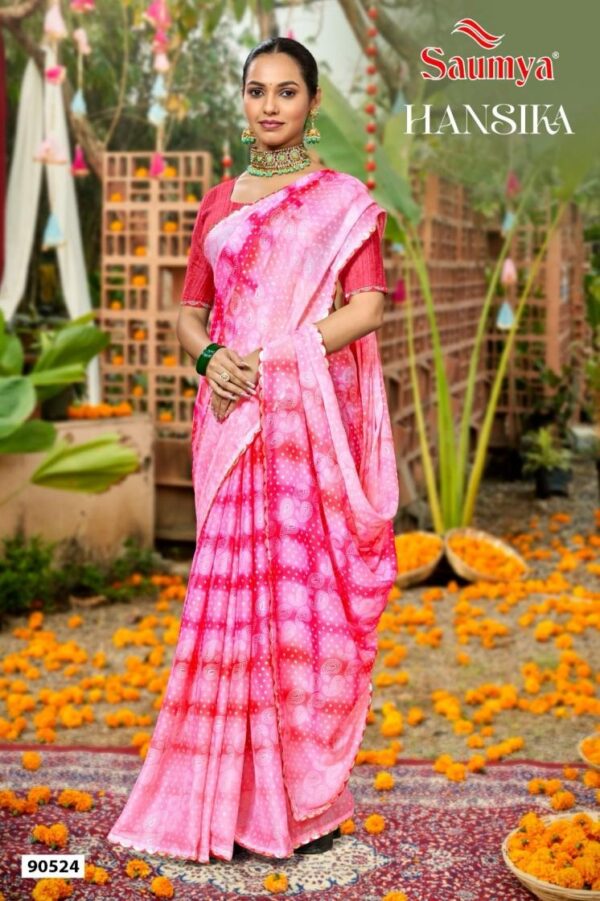 saumya hansika series 90521-90526 georgette casual wear printed saree  saumya hansika series 90521-90526 georgette casual wear printed saree, saumya hansika series 90521-90526 georgette casual wear printed saree surat, saumya hansika series 90521-90526 georgette casual wear printed saree new latest catalog, saumya hansika series 90521-90526 georgette casual wear printed saree wholesale surat, saumya hansika series 90521-90526 georgette casual wear printed saree single, saumya hansika series 90521-90526 georgette casual wear printed saree catalog price, saumya hansika series 90521-90526 georgette casual wear printed saree salwar suit, saumya hansika series 90521-90526 georgette casual wear printed saree dresses, saumya hansika series 90521-90526 georgette casual wear printed saree indian salwar suit, saumya hansika series 90521-90526 georgette casual wear printed saree dress material saumya hansika series 90521 90526 georgette casual wear printed saree 2 2025 05 06 13 40 59 
                     saumya hansika series 90521-90526 georgette casual wear printed saree
                     
                     
                     
                     Specification :
                     
                        
                           
						   
								Product Date:
								06-05-2025
							
                             							
								Name:
								Saumya Hansika Series 90521-90526 Georgette Casual Wear Printed Saree
							
																					
								Cname:
								Hansika 
							
														
								Brand:
								Saumya
							
							
														
								Total Design:
								6 Pcs
							
														
														
								Per Piece Rate:
								INR 0
							
														
														
								Full Catalog Rate:
								INR 0								+ (5 % GST) + Shipping Charge
								
							
														
														
								Weight:
								6 Kg
							
																					
								Moq:
								Minimum 6 Pcs
							
														
														
														
								Type:
								Printed Sarees
							
														
							
							
														
								Fabric:
								
									Georgette								
							
																																																								
														
														
														
								Other Details:
								Brand    Saumya
Catalog    HANSIKA
Pcs    6
Price    
Login to See Price
Size    Unstitched ( Request for stitching  )
Fabric    GEORGETTE
Initial Delivery    09/05/2025
Availability    On Booking