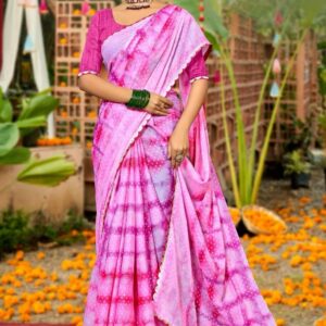 saumya hansika series 90521-90526 georgette casual wear printed saree