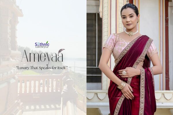 sethnic lifestyle ameyaa series 82001-82004 satin wholesale saree  sethnic lifestyle ameyaa series 82001-82004 satin wholesale saree, sethnic lifestyle ameyaa series 82001-82004 satin wholesale saree surat, sethnic lifestyle ameyaa series 82001-82004 satin wholesale saree new latest catalog, sethnic lifestyle ameyaa series 82001-82004 satin wholesale saree wholesale surat, sethnic lifestyle ameyaa series 82001-82004 satin wholesale saree single, sethnic lifestyle ameyaa series 82001-82004 satin wholesale saree catalog price, sethnic lifestyle ameyaa series 82001-82004 satin wholesale saree salwar suit, sethnic lifestyle ameyaa series 82001-82004 satin wholesale saree dresses, sethnic lifestyle ameyaa series 82001-82004 satin wholesale saree indian salwar suit, sethnic lifestyle ameyaa series 82001-82004 satin wholesale saree dress material sethnic lifestyle ameyaa series 82001 82004 satin wholesale saree 2 2025 05 10 15 43 34 
                     sethnic lifestyle ameyaa series 82001-82004 satin wholesale saree
                     
                     
                     
                     Specification :
                     
                        
                           
						   
								Product Date:
								10-05-2025
							
                             							
								Name:
								Sethnic Lifestyle Ameyaa Series 82001-82004 Satin Wholesale Saree
							
																					
								Cname:
								Ameyaa 
							
														
								Brand:
								
							
							
														
								Total Design:
								4 Pcs
							
														
														
								Per Piece Rate:
								INR 2295
							
														
														
								Full Catalog Rate:
								INR 9180								+ (5 % GST) + Shipping Charge
								
							
														
														
								Weight:
								4 Kg
							
																					
								Moq:
								Minimum 4 Pcs
							
														
														
														
								Type:
								Printed Sarees
							
														
							
							
														
								Fabric:
								
									Satin								
							
																																																								
														
														
														
								Other Details:
								Unveiling  the most  luxurious collection AMEYAA  a celebration of boundless grace and regal allure. Drenched in the richness of Velvet Satin, each drape glistens with hand-embroidered beads, sequins, and pearl lace, evoking the splendor of divine opulence. Designed for the woman who embraces elegance like a second skin, Ameyaa is more than a saree—it's an heirloom of refined indulgence.

Brand : Sethnic Lifestyle

Catalog Name : Ameyaa

Series : 82001 To 82004

Saree Fabric : Satin with Velvet Lustre

Work : Sheen Handwork Lace with Piping & Cutwork (Handwork with Beads, Sequins, Zari Pearls

Blouse : Satin with Velvet Lustre

Blouse : A statement blouse lavishly adorned front and back with opulent handwork—zari, sequins, pearls, beads, and cutdana woven into pure grandeur

Rate : 2295/- +5% Gst

Occasion:  Party Wear ,Festival Wear
