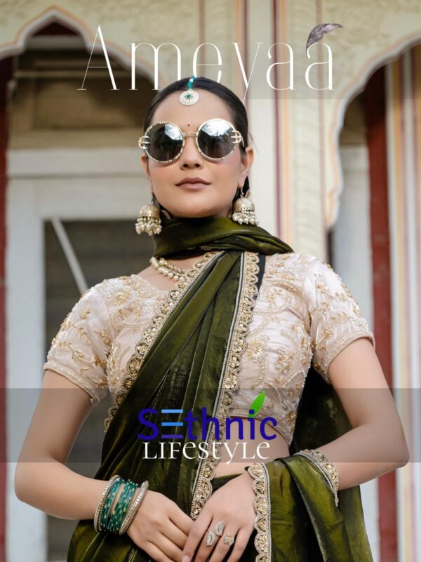 sethnic lifestyle ameyaa series 82001-82004 satin wholesale saree  sethnic lifestyle ameyaa series 82001-82004 satin wholesale saree, sethnic lifestyle ameyaa series 82001-82004 satin wholesale saree surat, sethnic lifestyle ameyaa series 82001-82004 satin wholesale saree new latest catalog, sethnic lifestyle ameyaa series 82001-82004 satin wholesale saree wholesale surat, sethnic lifestyle ameyaa series 82001-82004 satin wholesale saree single, sethnic lifestyle ameyaa series 82001-82004 satin wholesale saree catalog price, sethnic lifestyle ameyaa series 82001-82004 satin wholesale saree salwar suit, sethnic lifestyle ameyaa series 82001-82004 satin wholesale saree dresses, sethnic lifestyle ameyaa series 82001-82004 satin wholesale saree indian salwar suit, sethnic lifestyle ameyaa series 82001-82004 satin wholesale saree dress material sethnic lifestyle ameyaa series 82001 82004 satin wholesale saree 2025 05 10 15 43 33 
                     sethnic lifestyle ameyaa series 82001-82004 satin wholesale saree
                     
                     
                     
                     Specification :
                     
                        
                           
						   
								Product Date:
								10-05-2025
							
                             							
								Name:
								Sethnic Lifestyle Ameyaa Series 82001-82004 Satin Wholesale Saree
							
																					
								Cname:
								Ameyaa 
							
														
								Brand:
								
							
							
														
								Total Design:
								4 Pcs
							
														
														
								Per Piece Rate:
								INR 2295
							
														
														
								Full Catalog Rate:
								INR 9180								+ (5 % GST) + Shipping Charge
								
							
														
														
								Weight:
								4 Kg
							
																					
								Moq:
								Minimum 4 Pcs
							
														
														
														
								Type:
								Printed Sarees
							
														
							
							
														
								Fabric:
								
									Satin								
							
																																																								
														
														
														
								Other Details:
								Unveiling  the most  luxurious collection AMEYAA  a celebration of boundless grace and regal allure. Drenched in the richness of Velvet Satin, each drape glistens with hand-embroidered beads, sequins, and pearl lace, evoking the splendor of divine opulence. Designed for the woman who embraces elegance like a second skin, Ameyaa is more than a saree—it's an heirloom of refined indulgence.

Brand : Sethnic Lifestyle

Catalog Name : Ameyaa

Series : 82001 To 82004

Saree Fabric : Satin with Velvet Lustre

Work : Sheen Handwork Lace with Piping & Cutwork (Handwork with Beads, Sequins, Zari Pearls

Blouse : Satin with Velvet Lustre

Blouse : A statement blouse lavishly adorned front and back with opulent handwork—zari, sequins, pearls, beads, and cutdana woven into pure grandeur

Rate : 2295/- +5% Gst

Occasion:  Party Wear ,Festival Wear