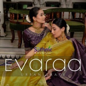 sethnic lifestyle evaraa series 78001-78004 gold crush wholesale saree