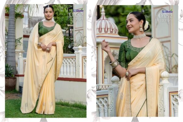 sethnic lifestyle onaya series 81001-81002 ultrasoft chinon wholesale saree  sethnic lifestyle onaya series 81001-81002 ultrasoft chinon wholesale saree, sethnic lifestyle onaya series 81001-81002 ultrasoft chinon wholesale saree surat, sethnic lifestyle onaya series 81001-81002 ultrasoft chinon wholesale saree new latest catalog, sethnic lifestyle onaya series 81001-81002 ultrasoft chinon wholesale saree wholesale surat, sethnic lifestyle onaya series 81001-81002 ultrasoft chinon wholesale saree single, sethnic lifestyle onaya series 81001-81002 ultrasoft chinon wholesale saree catalog price, sethnic lifestyle onaya series 81001-81002 ultrasoft chinon wholesale saree salwar suit, sethnic lifestyle onaya series 81001-81002 ultrasoft chinon wholesale saree dresses, sethnic lifestyle onaya series 81001-81002 ultrasoft chinon wholesale saree indian salwar suit, sethnic lifestyle onaya series 81001-81002 ultrasoft chinon wholesale saree dress material sethnic lifestyle onaya series 81001 81002 ultrasoft chinon wholesale saree 4 2025 05 13 16 40 51 
                     sethnic lifestyle onaya series 81001-81002 ultrasoft chinon wholesale saree
                     
                     
                     
                     Specification :
                     
                        
                           
						   
								Product Date:
								13-05-2025
							
                             							
								Name:
								Sethnic Lifestyle Onaya Series 81001-81002 Ultrasoft Chinon Wholesale Saree
							
																					
								Cname:
								Onaya 
							
														
								Brand:
								
							
							
														
								Total Design:
								2 Pcs
							
														
														
								Per Piece Rate:
								INR 1495
							
														
														
								Full Catalog Rate:
								INR 2990								+ (5 % GST) + Shipping Charge
								
							
														
														
								Weight:
								2 Kg
							
																					
								Moq:
								Minimum 2 Pcs
							
														
														
														
								Type:
								Printed Sarees
							
														
							
							
														
								Fabric:
								
									Chinon								
							
																																																								
														
														
														
								Other Details:
								
	
		
			
			Draped in dreamy Chinnon, this edit showcases delicate bead and zarkan handwork on the patta with scattered buttas all over. Paired with a contrast blouse featuring zarkan-accented neckline, it’s crafted for poised celebrations.

			Brand : Sethnic Lifestyle

			Catalog Name : Onaya

			Series : 81001 TO 81002

			Saree Fabric : Ultrasoft Chinnon

			Work : Broad Handwork Patta (Beads & Zarkan), Scattered Handwork Butta all Over Saree

			Blouse : Contrast Chinon Blouse with accented Neck design with Zarkan & Handwork Sleeve Patta

			Embellishment : Fine Contrast Piping for an Elegant Look

			Rate : 1495/- +5% Gst

			Occasion:  Party Wear ,Festival Wear