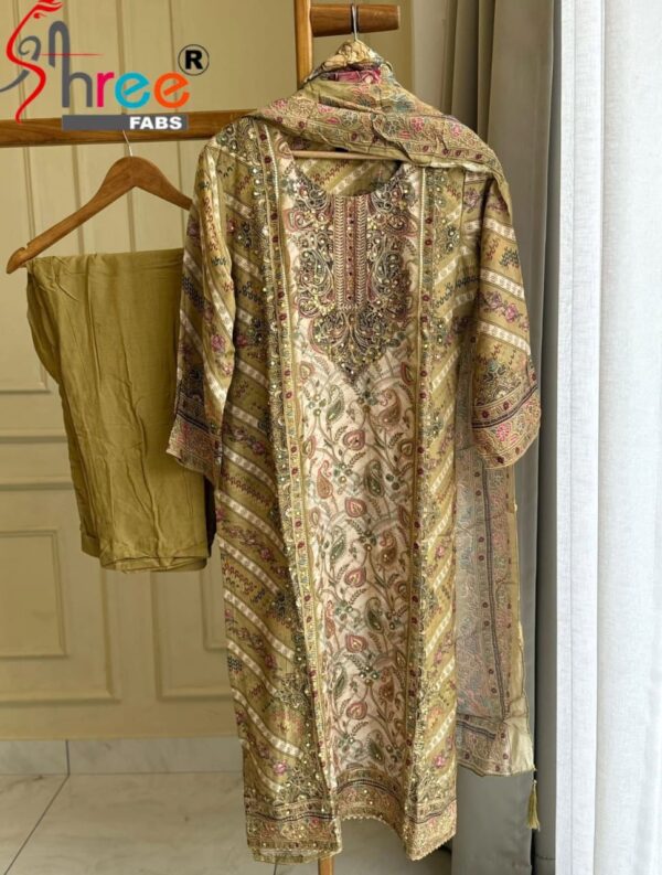 Shree Fab KT - 202 Pure viscous Maslin wholesale suit  Shree Fab KT - 202 Pure viscous Maslin wholesale suit , Shree Fab KT - 202 Pure viscous Maslin wholesale suit  surat, Shree Fab KT - 202 Pure viscous Maslin wholesale suit  new latest catalog, Shree Fab KT - 202 Pure viscous Maslin wholesale suit  wholesale surat, Shree Fab KT - 202 Pure viscous Maslin wholesale suit  single, Shree Fab KT - 202 Pure viscous Maslin wholesale suit  catalog price, Shree Fab KT - 202 Pure viscous Maslin wholesale suit  salwar suit, Shree Fab KT - 202 Pure viscous Maslin wholesale suit  dresses, Shree Fab KT - 202 Pure viscous Maslin wholesale suit  indian salwar suit, Shree Fab KT - 202 Pure viscous Maslin wholesale suit  dress material shree fab kt 202 pure viscous maslin wholesale suit 5 2025 05 12 10 05 35 
                     Shree Fab KT - 202 Pure viscous Maslin wholesale suit 
                     
                     
                     
                     Specification :
                     
                        
                           
						   
								Product Date:
								12-05-2025
							
                             							
								Name:
								Shree Fab Kt - 202 Pure Viscous Maslin Wholesale Suit 
							
																					
								Cname:
								 Kt - 202
							
														
								Brand:
								Shree Fab
							
							
														
								Total Design:
								4 Pcs
							
														
														
								Per Piece Rate:
								INR 1550
							
														
														
								Full Catalog Rate:
								INR 6200								+ (5 % GST) + Shipping Charge
								
							
														
														
								Weight:
								4 Kg
							
																					
								Moq:
								Minimum 1 Pcs
							
														
														
														
								Type:
								Single Suits
							
														
							
							
														
								Fabric:
								
									Pure Viscose								
							
																																																								
														
														
														
								Other Details:
								Shree Fab 

Ready made collection 
Design No :- KT - 202

Top Pure viscous Maslin digital print with aari and hand work

Dupatta pure viscose Maslin digital print

Bottam pure viscose rayon

Rate :- 1550/-      

Size :- XL , XXL

Special pouch packing

Ready To Ship