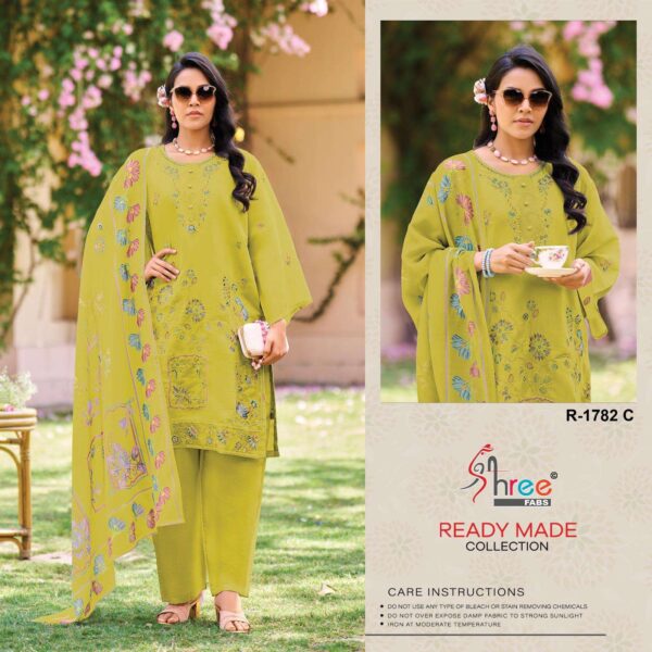 shree fabs - 1782   shree fabs 1782 cambric lawn cotton latest designer readymade suit supplier surat 0 2025 05 29 12 43 41.jpg shree fabs 1782 cambric lawn cotton latest designer readymade suit supplier surat Catalogue Name : 29th May 2025 Name of Product : shree fabs - 1782  No of Design : 4 Piece (MOQ : 1 Set) Product Rate Per Piece : ₹ 1499 / Per Piece Product Full Catalogue Rate : ₹ 5996 (GST Extra) Full Catalogue Weight : 4 KG Product Type & Size: XL | XXL Product Details: 
					 hello superhit collection 


desin 1782


new lounching readyment cottan collection 3 pic 

top - cambric cottan lawn with lining inner cottan 

bottam -cambric cottan lawn 

duptta - siffon digital print 

rate 1499:-

colour 4
xl
xxl
"limited stock
shree fabs surat
