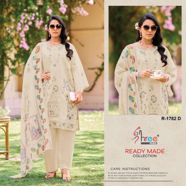 shree fabs - 1782   shree fabs 1782 cambric lawn cotton latest designer readymade suit supplier surat 3 2025 05 29 12 43 41.jpg shree fabs 1782 cambric lawn cotton latest designer readymade suit supplier surat Catalogue Name : 29th May 2025 Name of Product : shree fabs - 1782  No of Design : 4 Piece (MOQ : 1 Set) Product Rate Per Piece : ₹ 1499 / Per Piece Product Full Catalogue Rate : ₹ 5996 (GST Extra) Full Catalogue Weight : 4 KG Product Type & Size: XL | XXL Product Details: 
					 hello superhit collection 


desin 1782


new lounching readyment cottan collection 3 pic 

top - cambric cottan lawn with lining inner cottan 

bottam -cambric cottan lawn 

duptta - siffon digital print 

rate 1499:-

colour 4
xl
xxl
"limited stock
shree fabs surat