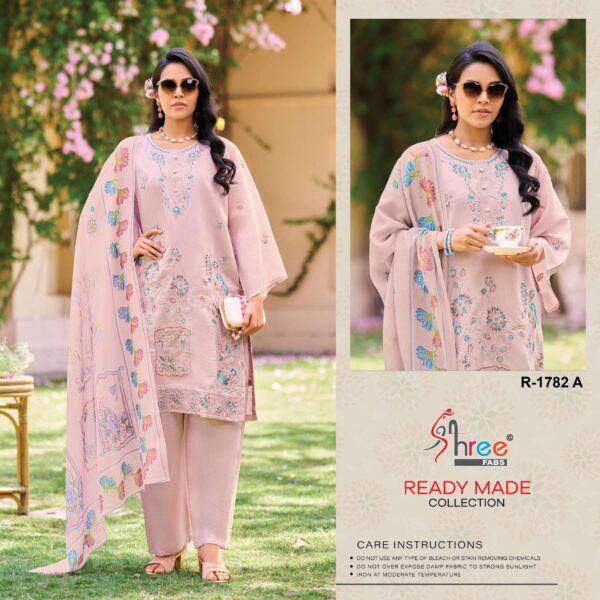 shree fabs - 1782   shree fabs 1782 cambric lawn cotton latest designer readymade suit supplier surat 6 2025 05 29 12 43 41.jpg shree fabs 1782 cambric lawn cotton latest designer readymade suit supplier surat Catalogue Name : 29th May 2025 Name of Product : shree fabs - 1782  No of Design : 4 Piece (MOQ : 1 Set) Product Rate Per Piece : ₹ 1499 / Per Piece Product Full Catalogue Rate : ₹ 5996 (GST Extra) Full Catalogue Weight : 4 KG Product Type & Size: XL | XXL Product Details: 
					 hello superhit collection 


desin 1782


new lounching readyment cottan collection 3 pic 

top - cambric cottan lawn with lining inner cottan 

bottam -cambric cottan lawn 

duptta - siffon digital print 

rate 1499:-

colour 4
xl
xxl
"limited stock
shree fabs surat