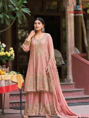 shree fabs - 1823   shree fabs 1823 heavy saroski diamond worked readymade festival wear sarara suits buy online surat 2.jpeg