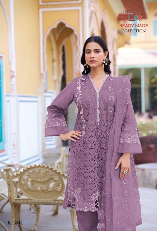 shree fabs 1841 cotton cambric wholesale suit   shree fabs 1841 cotton cambric wholesale suit 2025 05 06 14 57 25 
                     shree fabs 1841 cotton cambric wholesale suit 
                     
                     
                     
                     Specification :
                     
                        
                           
						   
								Product Date:
								06-05-2025
							
                             							
								Name:
								Shree Fabs 1841 Cotton Cambric Wholesale Suit 
							
																					
								Cname:
								Shree Fabs 1841 
							
														
								Brand:
								Shree Fab
							
							
														
								Total Design:
								8 Pcs
							
														
														
								Per Piece Rate:
								INR 1841
							
														
														
								Full Catalog Rate:
								INR 14728								+ (5 % GST) + Shipping Charge
								
							
														
														
								Weight:
								8 Kg
							
																					
								Moq:
								Minimum 8 Pcs
							
														
														
														
								Type:
								Pakistani Salwar Kameez, Readymade Suits
							
														
							
							
														
								Fabric:
								
									Cotton Cambric								
							
																																																								
														
														
														
								Other Details:
								
	
		
			
			shree fabs lounching cottan collection

			dn- 1841

			👌 soecial siffli
			work 
			laser cut work

			top cottan cambric

			bottam cottan cambric

			duptta dariya silk work

			rate 1650
			no less 

			xl
			xxl

			
			shree fabs surat