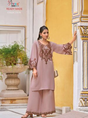 shree fabs - 1853   shree fabs 1853 satin silk kashmiri work party wear cord set supplier surat 2025 05 28 11 49 09.jpg