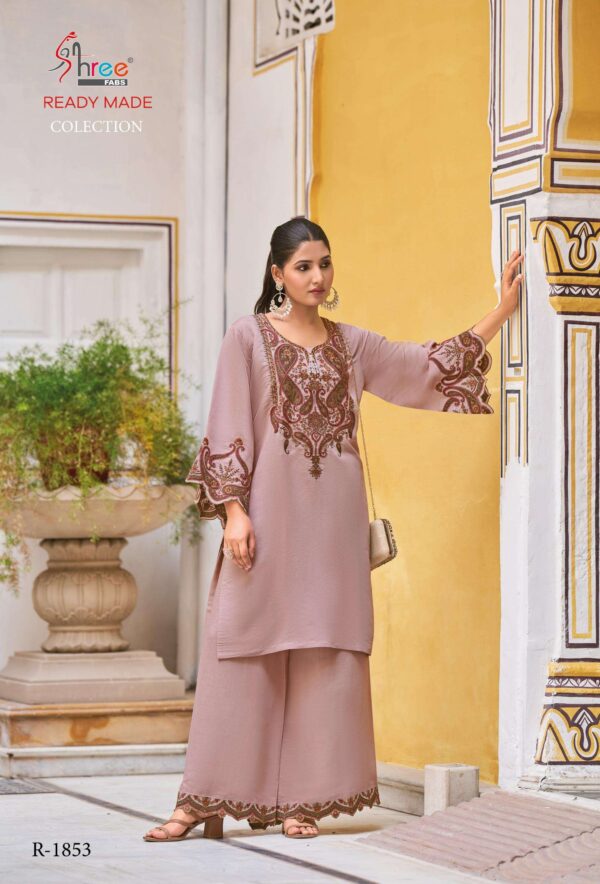 shree fabs - 1853   shree fabs 1853 satin silk kashmiri work party wear cord set supplier surat 2025 05 28 11 49 09.jpg