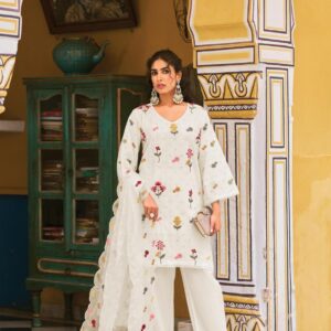 shree fabs 1860 lawn cotton modern pakistani fully stitch plazzo suits