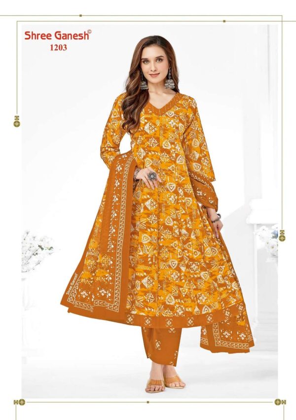 Shree Ganesh Zaanat Vol-2 series 1201-1209 Cotton wholesale suit - Image 4