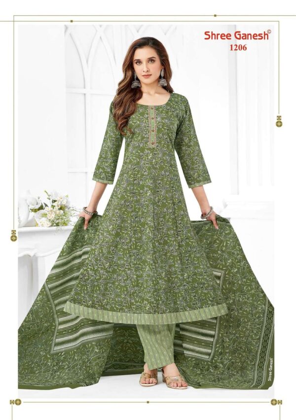 Shree Ganesh Zaanat Vol-2 series 1201-1209 Cotton wholesale suit - Image 7