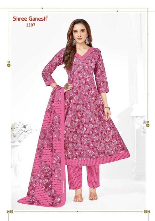 Shree Ganesh Zaanat Vol-2 series 1201-1209 Cotton wholesale suit - Image 8