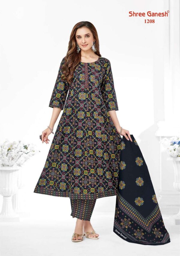 Shree Ganesh Zaanat Vol-2 series 1201-1209 Cotton wholesale suit - Image 9