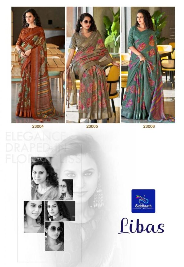 siddharth silk mills libas series 23001-23009 cotton brasso wholesale saree  siddharth silk mills libas series 23001-23009 cotton brasso wholesale saree, siddharth silk mills libas series 23001-23009 cotton brasso wholesale saree surat, siddharth silk mills libas series 23001-23009 cotton brasso wholesale saree new latest catalog, siddharth silk mills libas series 23001-23009 cotton brasso wholesale saree wholesale surat, siddharth silk mills libas series 23001-23009 cotton brasso wholesale saree single, siddharth silk mills libas series 23001-23009 cotton brasso wholesale saree catalog price, siddharth silk mills libas series 23001-23009 cotton brasso wholesale saree salwar suit, siddharth silk mills libas series 23001-23009 cotton brasso wholesale saree dresses, siddharth silk mills libas series 23001-23009 cotton brasso wholesale saree indian salwar suit, siddharth silk mills libas series 23001-23009 cotton brasso wholesale saree dress material siddharth silk mills libas series 23001 23009 cotton brasso wholesale saree 2 2025 05 12 17 24 25 
                     siddharth silk mills libas series 23001-23009 cotton brasso wholesale saree
                     
                     
                     
                     Specification :
                     
                        
                           
						   
								Product Date:
								12-05-2025
							
                             							
								Name:
								Siddharth Silk Mills Libas Series 23001-23009 Cotton Brasso Wholesale Saree
							
																					
								Cname:
								Libas 
							
														
								Brand:
								Siddrth Silk Mills
							
							
														
								Total Design:
								9 Pcs
							
														
														
								Per Piece Rate:
								INR 0
							
														
														
								Full Catalog Rate:
								INR 0								+ (5 % GST) + Shipping Charge
								
							
														
														
								Weight:
								9 Kg
							
																					
								Moq:
								Minimum 9 Pcs
							
														
														
														
								Type:
								Printed Sarees
							
														
							
							
														
								Fabric:
								
									Cotton Brasso								
							
																																																								
														
														
														
								Other Details:
								Brand    Siddharth Silk Mills
Catalog    LIBAS
Pcs    9
Price    
Login to See Price
Size    Unstitched ( Request for stitching  )
Fabric    Cotton Brasso
Initial Delivery    14/05/2025
Availability    On Booking
Other Details    
Login to See Other Details