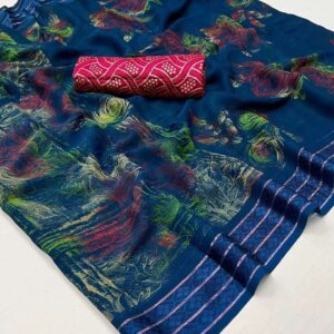 stavan elva Georgette Chiffon saree