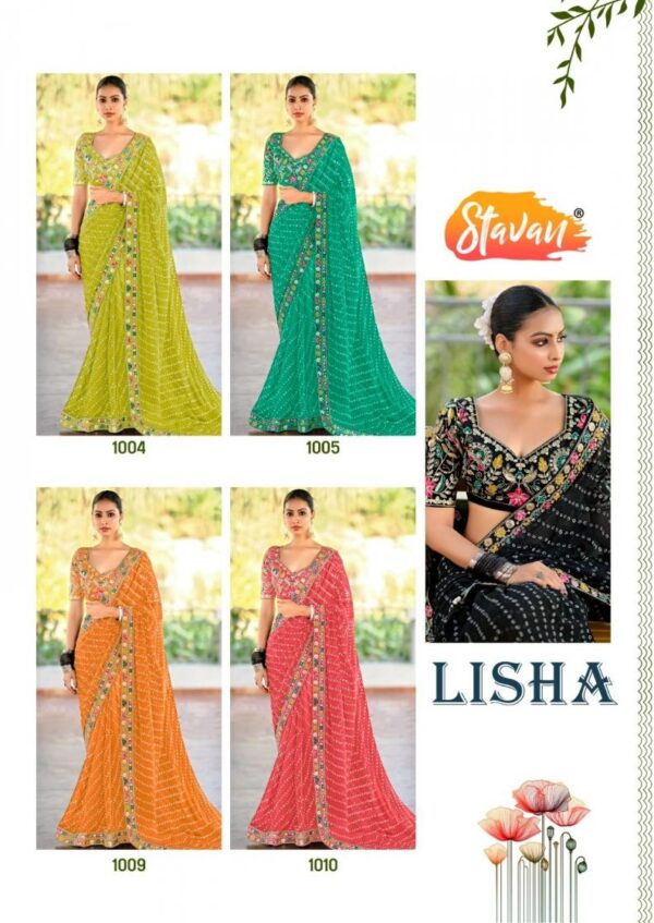 stavan lisha series 1001-1010 georgette wholesale saree  stavan lisha series 1001-1010 georgette wholesale saree, stavan lisha series 1001-1010 georgette wholesale saree surat, stavan lisha series 1001-1010 georgette wholesale saree new latest catalog, stavan lisha series 1001-1010 georgette wholesale saree wholesale surat, stavan lisha series 1001-1010 georgette wholesale saree single, stavan lisha series 1001-1010 georgette wholesale saree catalog price, stavan lisha series 1001-1010 georgette wholesale saree salwar suit, stavan lisha series 1001-1010 georgette wholesale saree dresses, stavan lisha series 1001-1010 georgette wholesale saree indian salwar suit, stavan lisha series 1001-1010 georgette wholesale saree dress material stavan lisha series 1001 1010 georgette wholesale saree 1 2025 05 04 09 56 34 
                     stavan lisha series 1001-1010 georgette wholesale saree
                     
                     
                     
                     Specification :
                     
                        
                           
						   
								Product Date:
								04-05-2025
							
                             							
								Name:
								Stavan Lisha Series 1001-1010 Georgette Wholesale Saree
							
																					
								Cname:
								Lisha 
							
														
								Brand:
								Stavan
							
							
														
								Total Design:
								10 Pcs
							
														
														
								Per Piece Rate:
								INR 999
							
														
														
								Full Catalog Rate:
								INR 9990								+ (5 % GST) + Shipping Charge
								
							
														
														
								Weight:
								10 Kg
							
																					
								Moq:
								Minimum 10 Pcs
							
														
														
														
								Type:
								Embroidery Saree
							
														
							
							
														
								Fabric:
								
									Georgette								
							
																																																								
														
														
														
								Other Details:
								
	
		
			
			Presenting Super Trending Series back to back...😍

			Brand - Stavan

			➡️Catalog - Lisha
			➡️Rate - 999+5%
			➡️Fabric - Heavy Georgette with Fancy Lace & Heavy Embroidery Blouse

			10 Pcs set
			Singles Also

			#We always Trust in Quality 😍